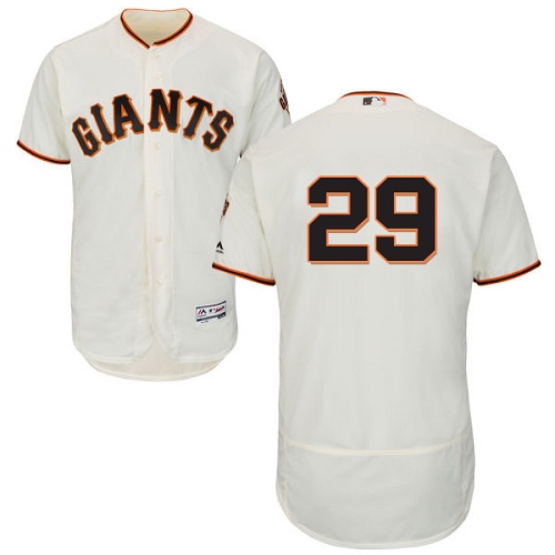 Giants #29 Jeff Samardzija Cream Flexbase Authentic Collection Stitched MLB Jersey